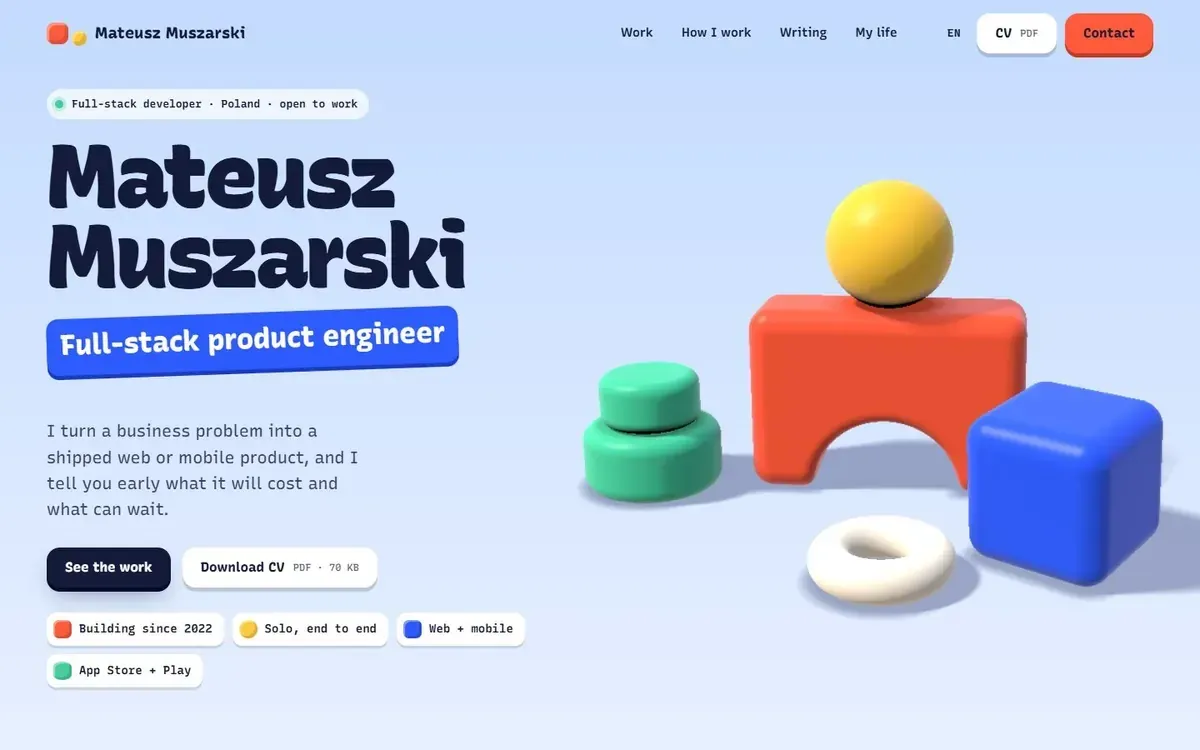 Toybox: soft 3D toy shapes next to the name