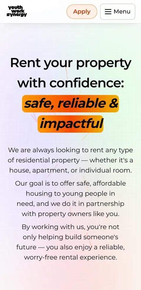 2026 Rent your property: the headline wraps cleanly, the highlighted words one band over two lines